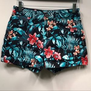 SO Womens Shorts Tropical‎ High Rise Size 7
